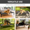 Sytopia 42'' Outdoor Elevated Dog Bed for Large Dogs, Chew-Proof