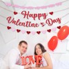 10 Feet Glitter Happy Valentine's Day Banner, No DIY Red