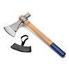 Camping Hatchet - Tomahawk Axe with German-Forged Carbon Steel Blade