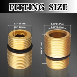 Boltigen 7110264 Brass M20 Water Outlet Connector Fitting for OEM Technologies Axial Cam Pressure Washer Pumps