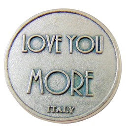 Love You More XO Pocket Token 1 1/4 Inch