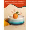 Sweese Porcelain 7.4 Inch Dessert Plates Set of 6 -