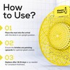 Alwees Fresh Spiral Urinal Mats - 4-in-1 Urinal Screen for