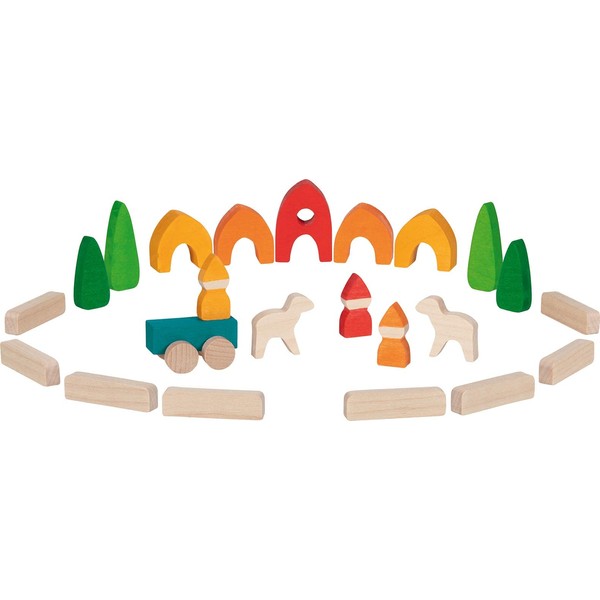 goki 58365 Building Blocks My Little Village Made of High-Quality