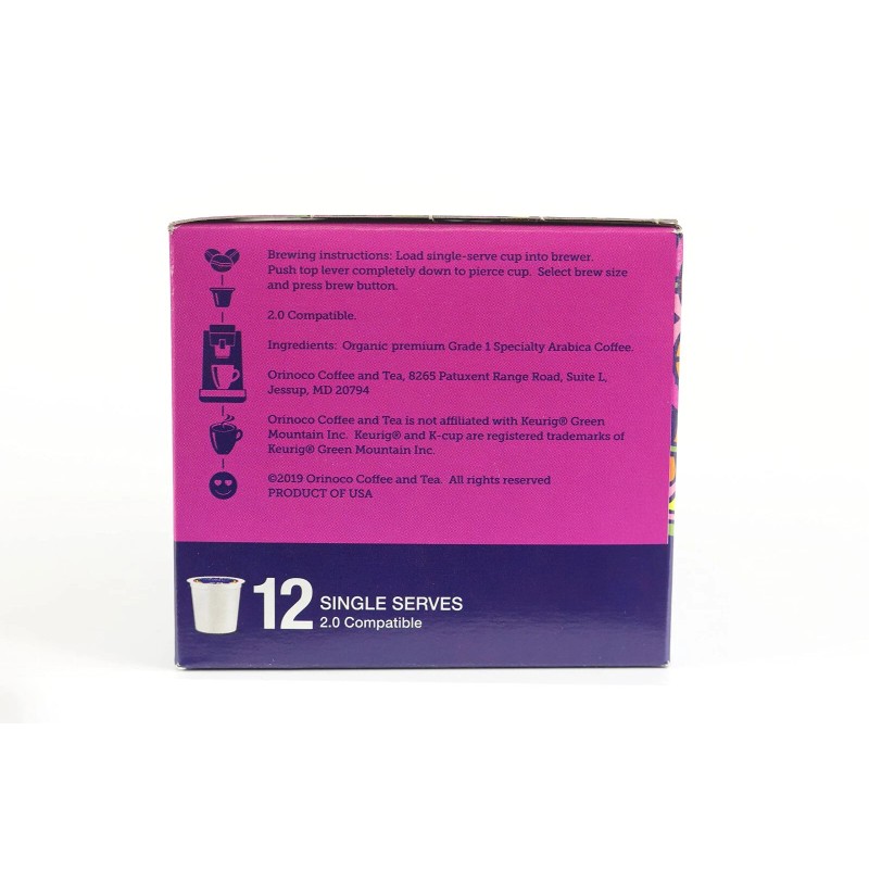 Orinoco Organic Fair Trade Mocha-Java Blend Single Serve 72ct