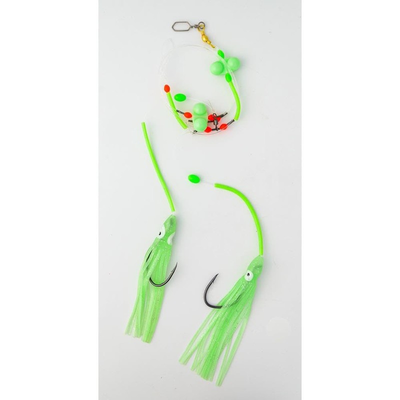 FLADEN Leng & Dorsch Leader, 1.0 mm Monofilament, 7/0 Hooks,