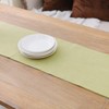 Soft Caddice Faux Linen 2 Side Table Runner, eco-Friendly Fabric