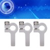 3Pcs Tube Clamp Hub Aluminum Shaft Clamping M4 Thread Mounting