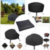 KICHOUSE 1pc Bbq Cover Pvc Coating Round Outdoor Fire Pit