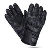 Leatherick Mens Motorcycle Gloves Black Genuine Leather CE Certified Protective