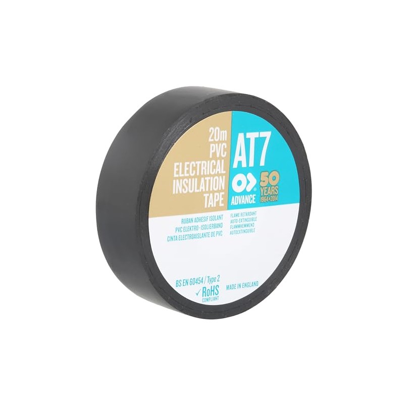 Mehr Grey Advance PVC Insulation Tape AT7 19MMX20M Flame Retardant