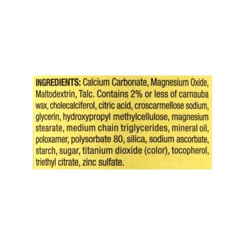 Calcio Magnesio Zinc Vitamina D3 250 Caps Multivitaminico Sabor Neutro