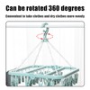 1 Foldable Hanging Sock Clothes Peg (including 32 Pegs) with