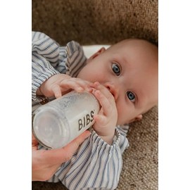 BIBS Baby Bottle Round Latex 1 pack 270 ml Medium Flow Ivory