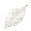 NLCAC Filigree Leaf Pedant Necklace Snake Chain Gorgeous Hollow Leaf