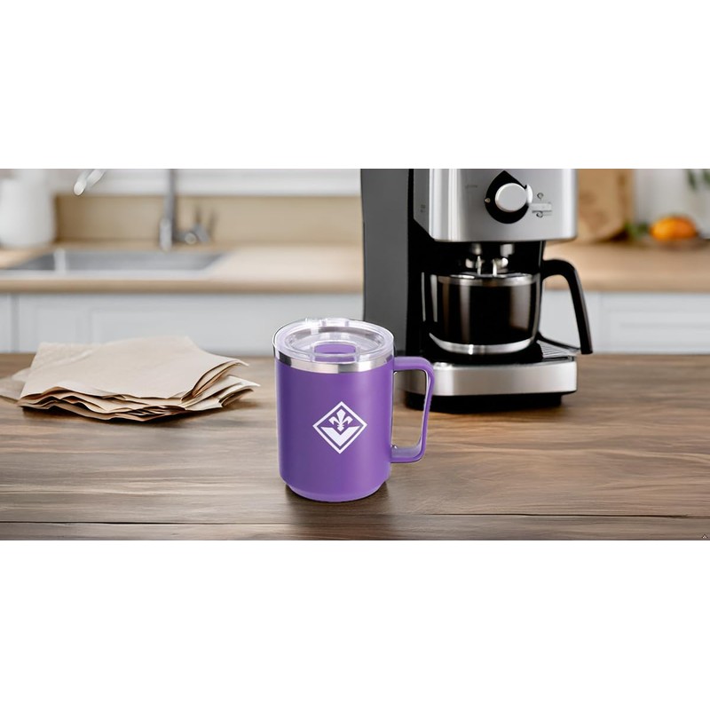 ACF Fiorentina Tazza Acciaio Termica Prodotto Ufficiale, logo istituzionale