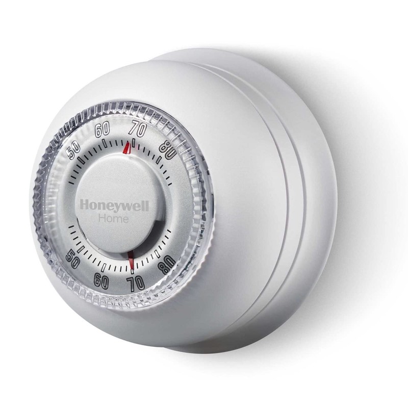 Honeywell Home CT87K1004 The Round Heat Only Manual Thermostat,Large,White,Large