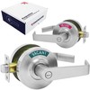 OAKMOORE Commercial Bathroom Door Handle with Indicator Lock | Privacy