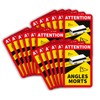 lepni.me 18 Pieces Bus Angles Morts Stickers for France |