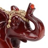 Elephant Statue Durable Resin Cute Elegant Attract Wealth Round Corner