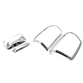 Sizver Chrome Tailgate+Taillight Cover For Chevy Silverado 2500
