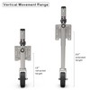 TOWKING Upgraded Spoke Wheel Trailer Jack, 10" Vertical Movement, 1500