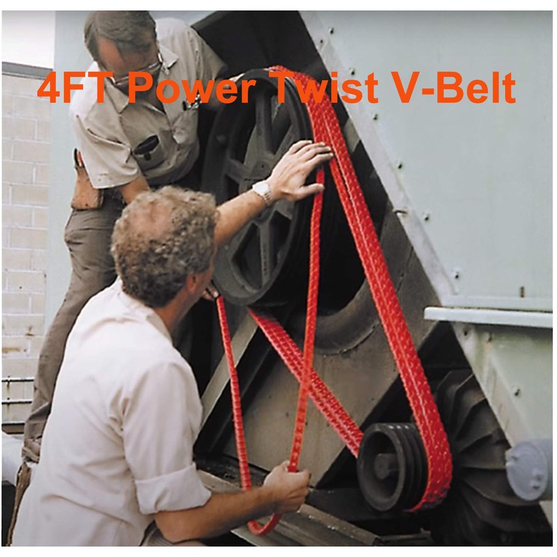 Ketofa 4FT Power Twist V-Belt 1/2-Inch x 4 Feet A