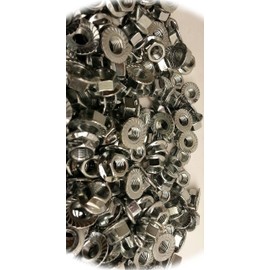 (Qty 25pcs) M10-1.25 or 10mm x 1.25 Serrated Flange Spin/Wiz Lock Nuts Metric Hardware Fastener Kit Set RV5496S