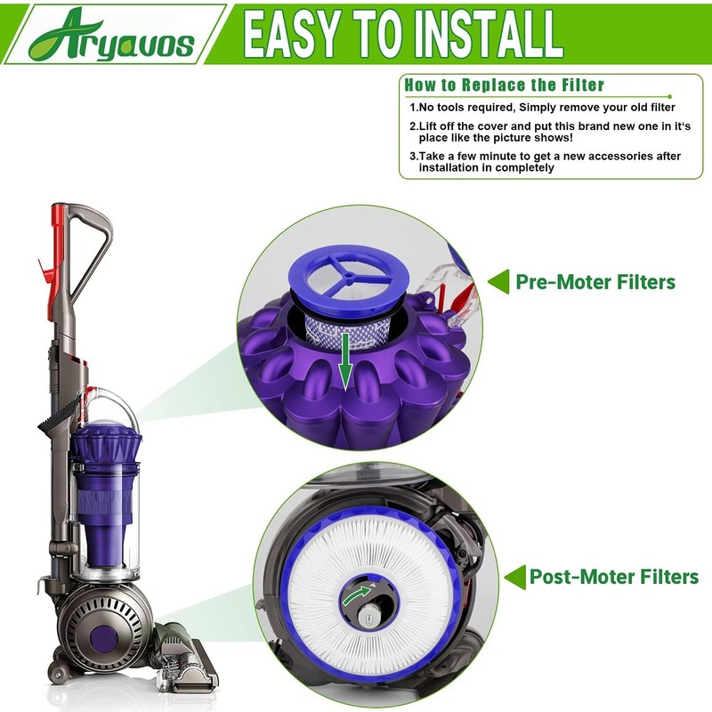 Filter Replacements for dy.son Ball Animal 2, DC65 DC41 UP13,