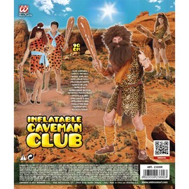 Inflatable Caveman Clubs 90cm Props & Theme Inflatable Blow-Up Party Decoration for Fancy Dress Accessory