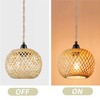 EcoGehen Vintage Pendant Lamp with Plug - Boho Lamp Pendant