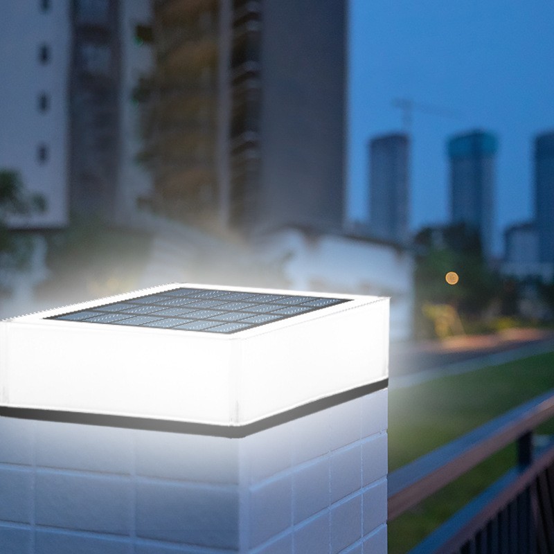 Solar LED Post Light High Brightness Waterproof Safe Stable Solar