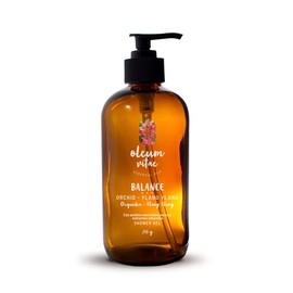 OLEUM VITAE Gel de Ducha con Aceite Esencial de Ylang Ylang. Altamente hidratante. Contiene Extractos de Caléndula, Aloe Vera y Manzanilla. 250gr