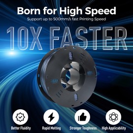 FilaBees Rapid PLA Filament 1.75mm Nebula Purple 1kg, 3D Printer Filament High Speed PLA for Max 500mm/s Fast Printing, Changing Colors with Light,Upgraded Tangle-Free 3D Printing Filament ±0.02mm