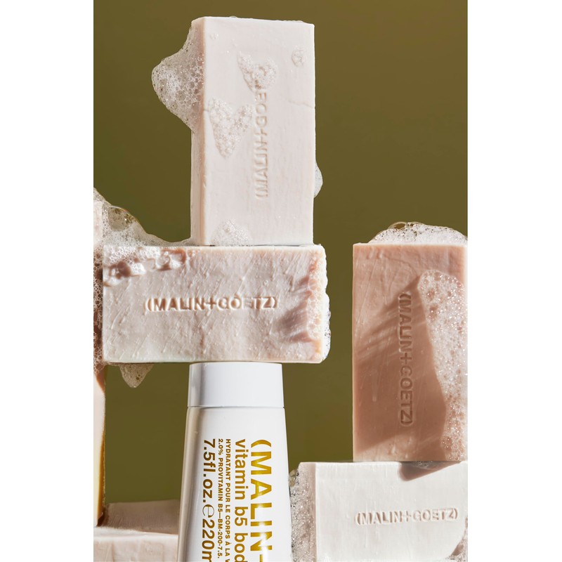 MALIN+GOETZ Vitamin B5 Hydrating Bar – Rum | Triple-Milled Skincare