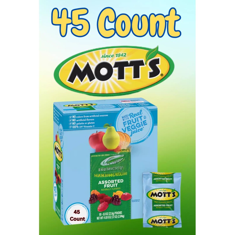 Mott's Assorted Fruit Snacks Made with Real Fruit & Veggie