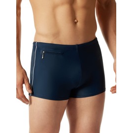 Schiesser Men's Comfort with Leg Swimming Trunks, Admiral