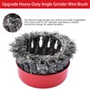 12 Pack Wire Wheel for Angle Grinder, 4-1/2" Heavy Duty