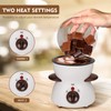 OFFKITSLY Fondue Pot Set, Mini Electric Fondue Pot Set for