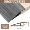 uxcell 3.28Ft x 2.8" x 0.91" Floor Transition Strip, Self