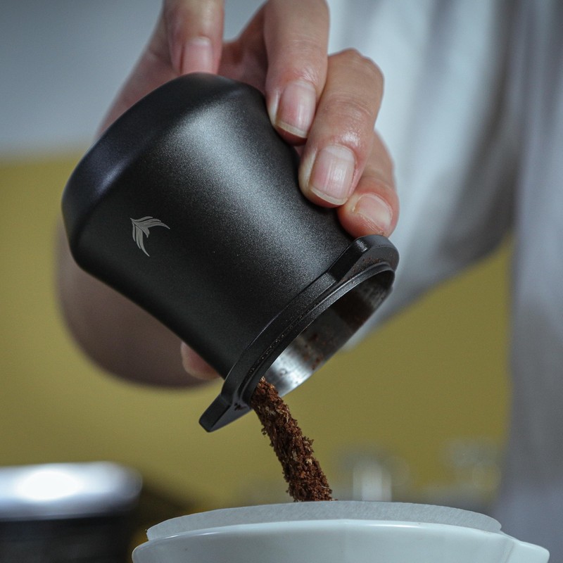 KNODOS 54mm Coffee Bean Dosing Cup Stainless Steel Espresso Dose
