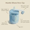 Moonkie Baby Training Cup Silicone Straw Cup | BPA-Free Drop-Proof
