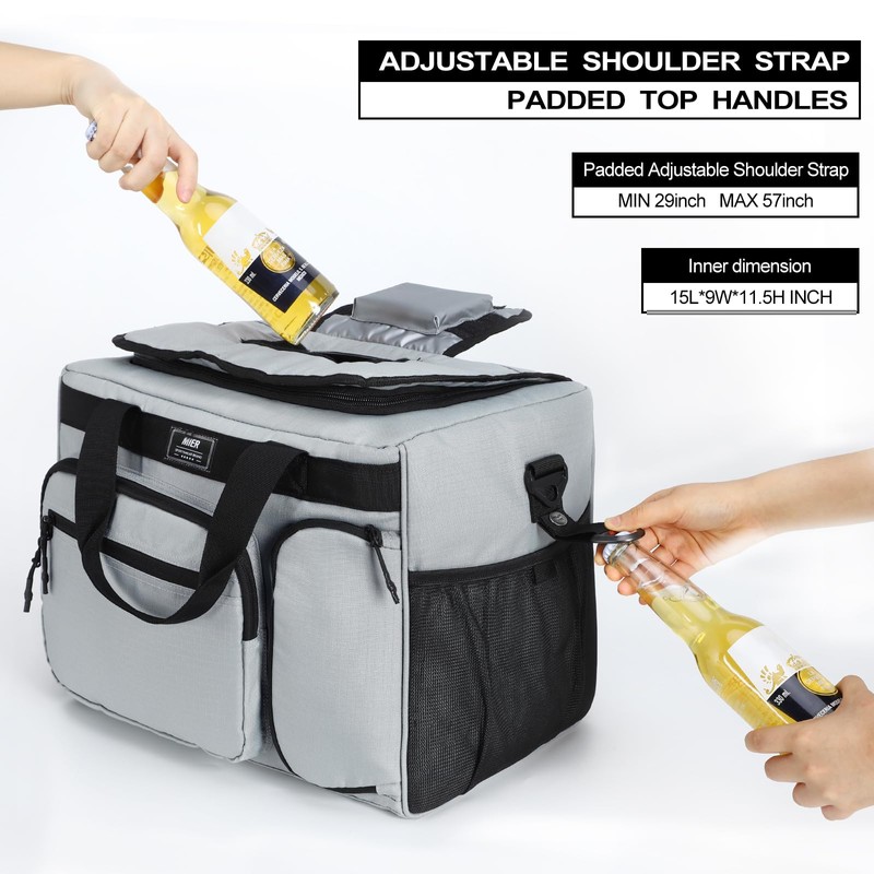 MIER 30L Extra Large Soft Cooler Bag with Bottle Opener