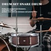 EASTROCK Snare Drum 14 X6.5 Inches Reddish Brown Texture Finish
