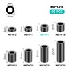 Jyvex Pack of 60 Plastic Spacers, M8 x 14 x
