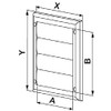 Boomerangg Wall Gravity Flaps Ducting Ventilation Cover Extractor Fan Air