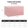 Ascoza 2 Pack Fitted Tablecloth for 4 Foot Rectangle Tables