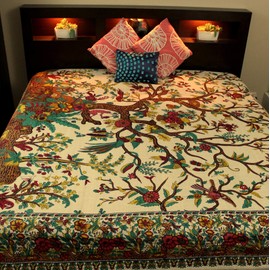 Cotton Vertical Tree of Life Tapestry