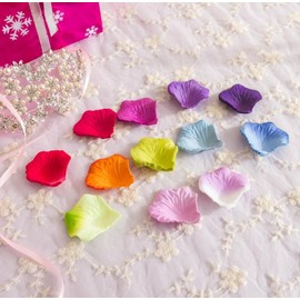 La Tartelette Silk Rose Petals Wedding Flower Decoration (100 Pcs, Purple)