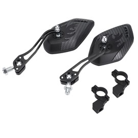 1Pair 360° Rotation Aluminum Alloy Mountain Bike Bicycle Handlebar Back View Rearview Mirror